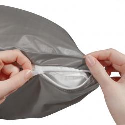 Housse d'oreiller Easytex lavable lessivable imperméable et grise