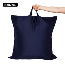 Housse de rangement oreiller bleue