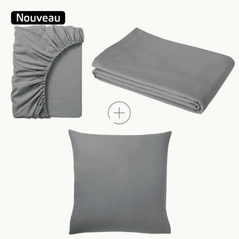 Parure de Lit 1 personne - Drap Plat ZEN