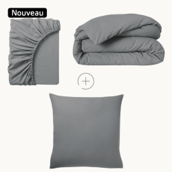 Parure de Lit 1 personne - Housse de Couette ZEN