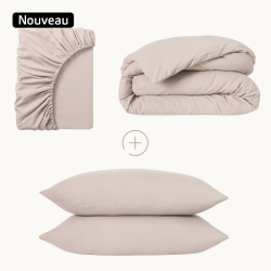 Parure de Lit 2 personnes - Housse de Couette ZEN