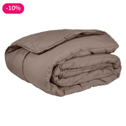 Couette légère taupe 200g/m²