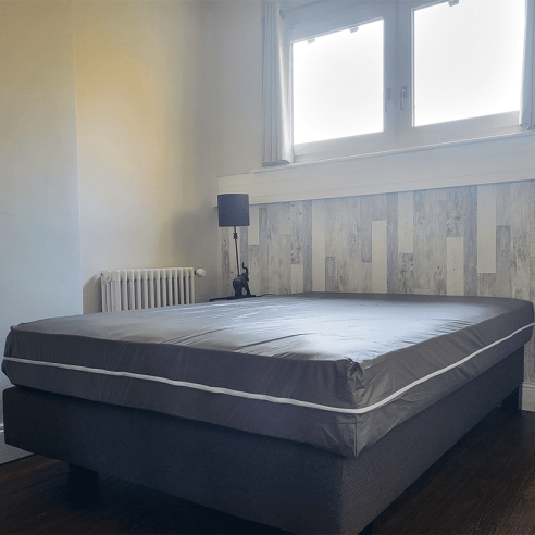 Rénove matelas imperméable lessivable Gris 140x190+20cm